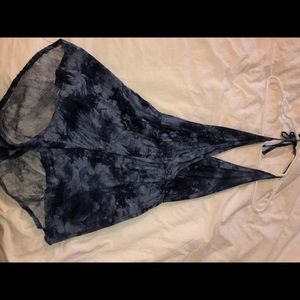 Blue tidye romper women’s! Size MED